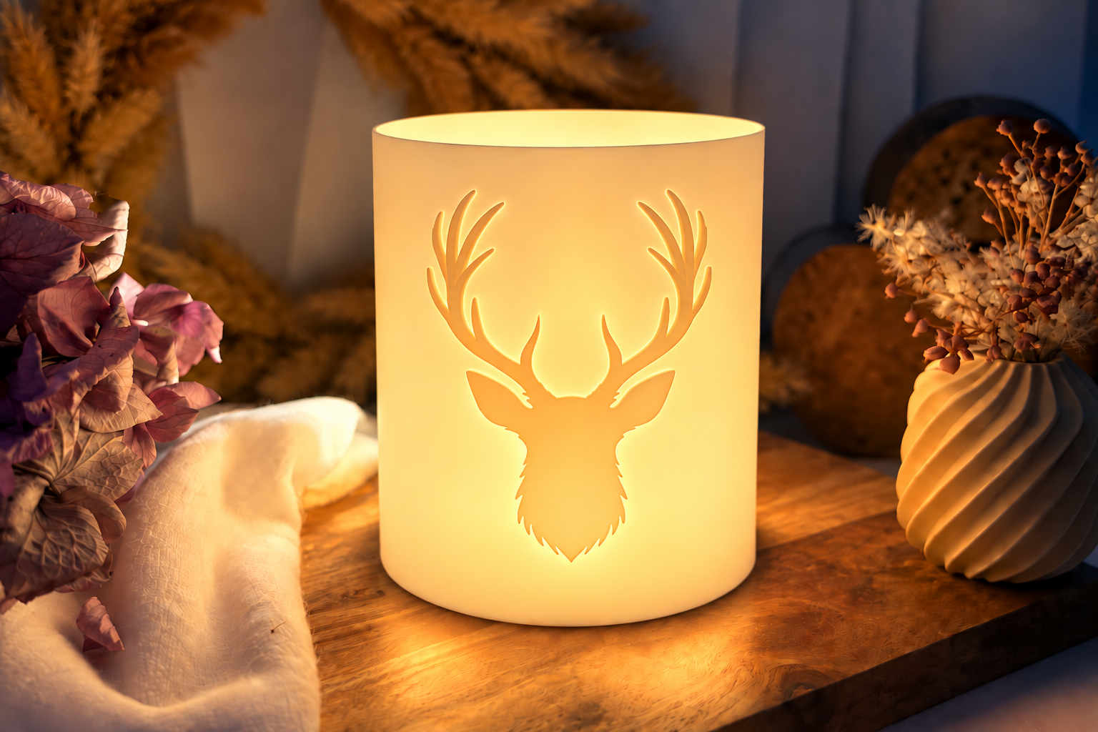 Deer Tealight Holder STL - 3D Printable Woodland Lantern - Image 5