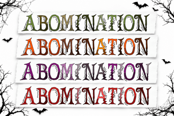 Abomination Font - halloween fonts