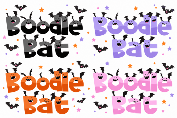 Boodle Bat Font - halloween fonts