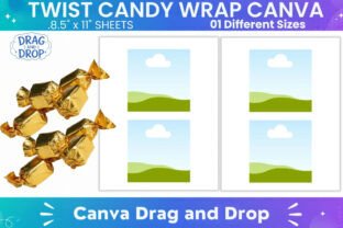 Candy Wrap Canva Template Graphic by Creative [Shop] · Creative Fabrica