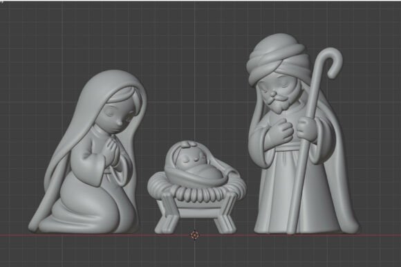 Christmas Nativity Scene & Wise Men STL Set – 3D Printable Holiday Figures - Image 4