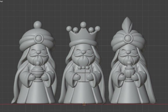 Christmas Nativity Scene & Wise Men STL Set – 3D Printable Holiday Figures - Image 5