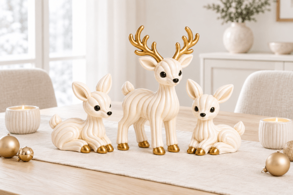 Sage Green Christmas Tree STL Set – 2 Sizes, 3D Printable Holiday Decor - Image 14