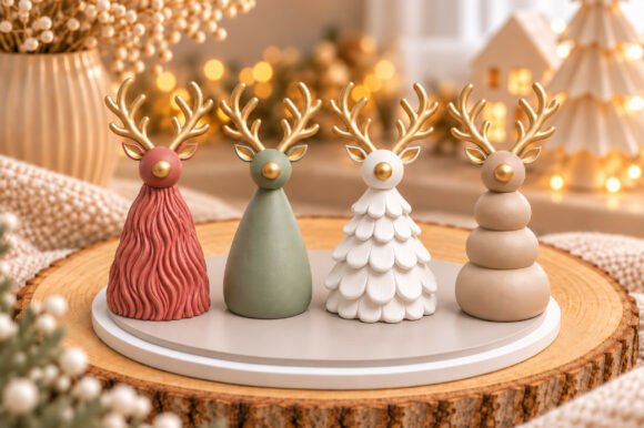 Christmas Keyring STL Bundle 12 Festive 3D Printable Keychain Designs - Image 14