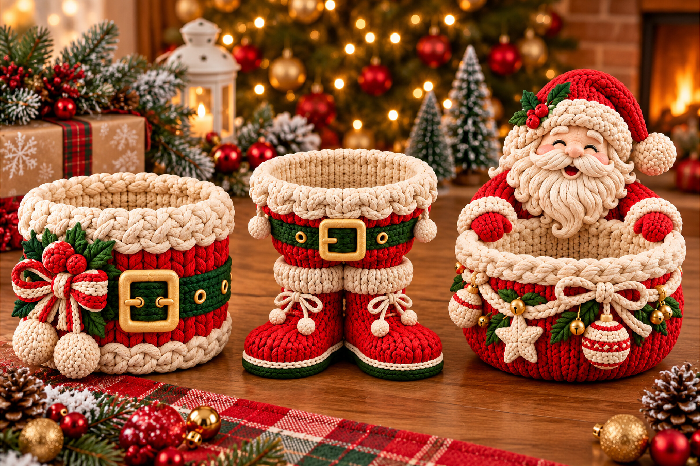 Christmas Santa Claus Organizer & Decor Set STL – Festive 3D Print Model - Image 3