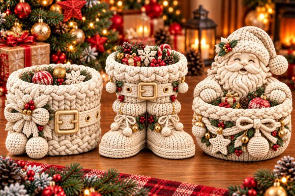 Christmas Santa Claus Organizer & Decor Set STL – Festive 3D Print Model - Image 2