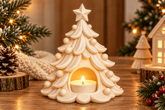 Christmas Santa Figure 3D STL File – Printable Holiday Figurine Decor - Image 6