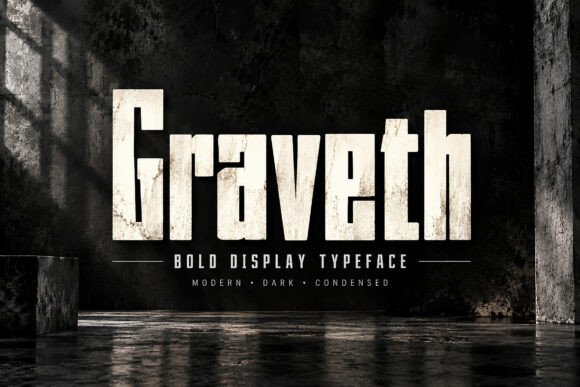 Graveth Slab Serif Font By DREAM