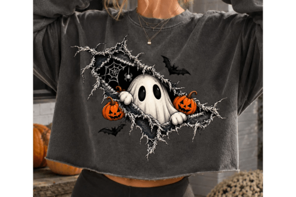 Halloween Ghost Boo Zipper PNG, Fall PNG