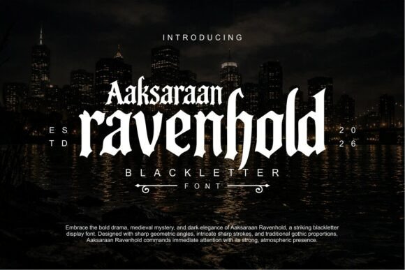 Ravenhold Blackletter Font By Eko Kurniawan