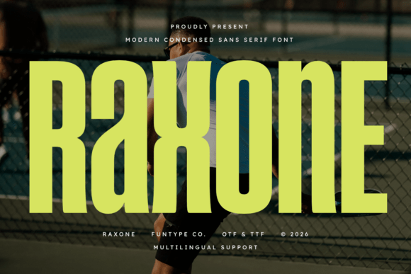 Raxone Sans Serif Font By Funtype Co.