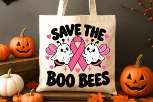 Save the Boo Bees Breast Cancer SVG Graphic by GoodPShop · Creative Fabrica