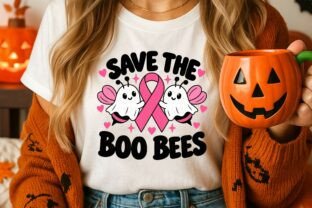 Save the Boo Bees Breast Cancer SVG Graphic by GoodPShop · Creative Fabrica