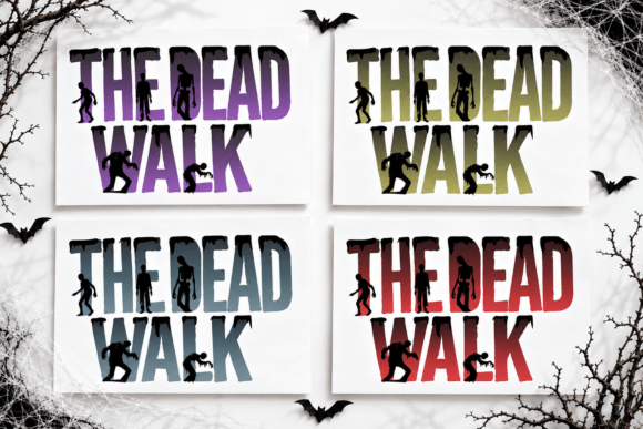 The Dead Walk Font - halloween fonts