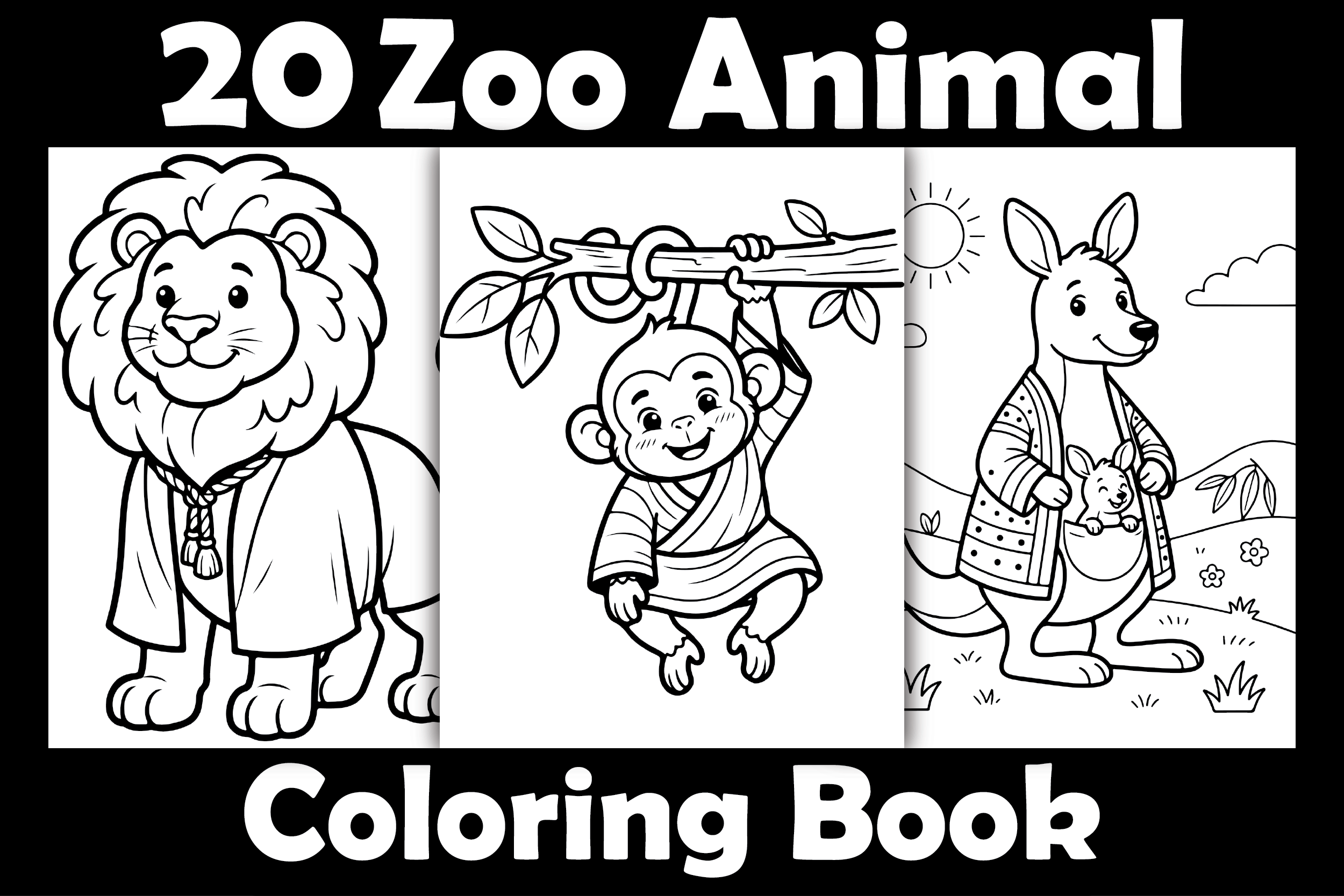Zoo Animal Coloring Book