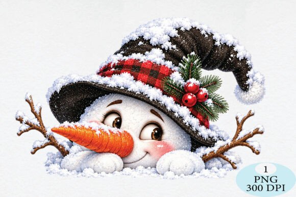 Christmas Snowman Winter Hat PNG