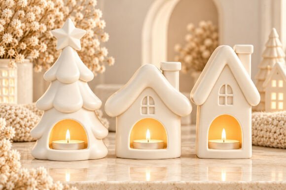 Christmas Tealight Holder STL Set – 3 Festive 3D Print Designs - Image 3