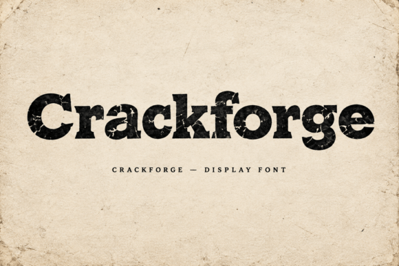 Crackforge Fontes Slab Serif Fonte Por Colourful