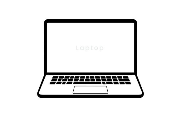 Laptop Computer Screen Vector Svg Icon