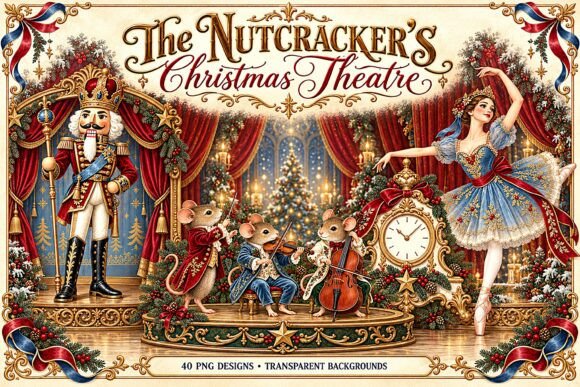 Nutcracker Ballet Christmas PNG Clipart