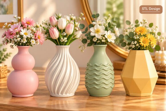 Leaf Tealight Holder STL File – 3D Printable Botanical Candle Holder - Image 17