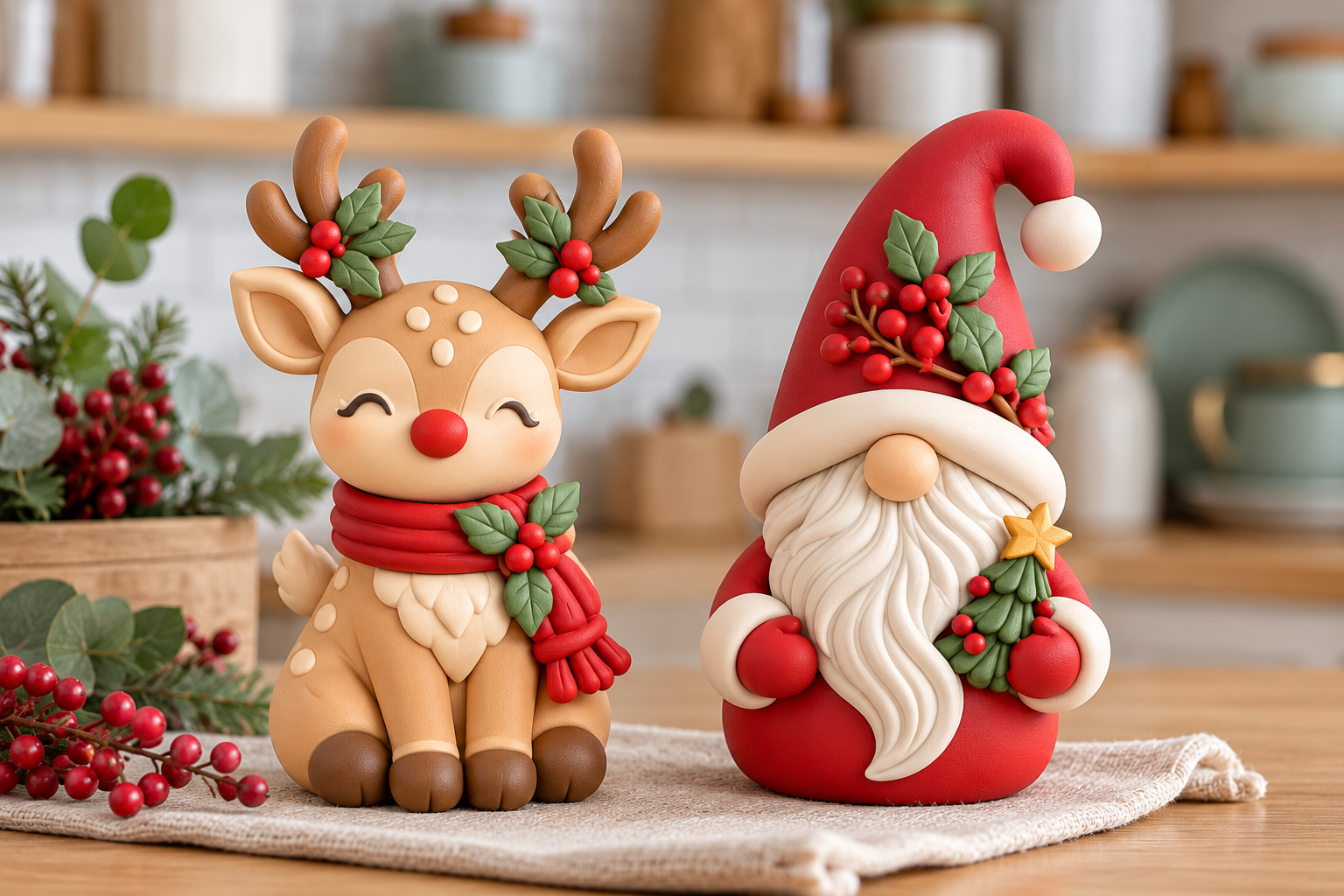 3D STL Christmas Reindeer Gnome Set – Festive Holiday 3D Print Files - Image 4