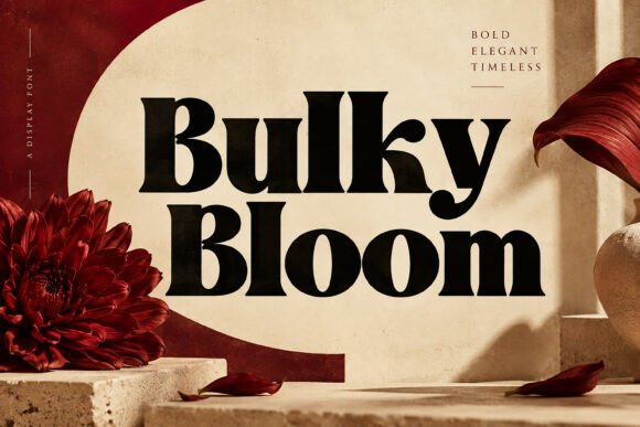 Bulky Bloom Sans Serif Font By BILLI