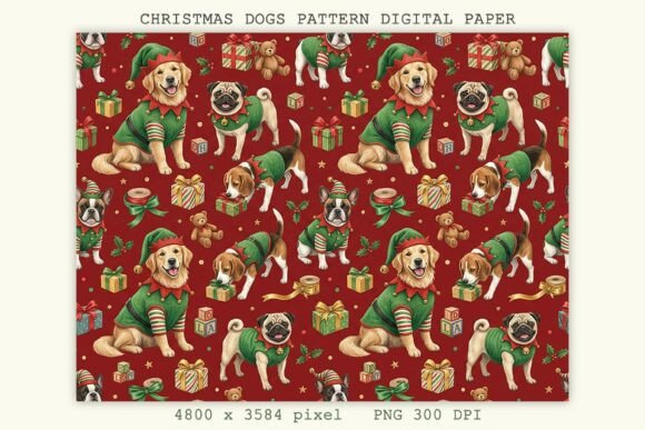 Product Design Digital Graphics Christmas Cats Pattern Digital Paper PNG Graphic by Lazy Sun · Creative ...