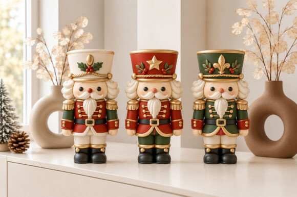 Christmas Nutcracker 3D Print STL Files - 3 Festive Holiday Models - Image 1