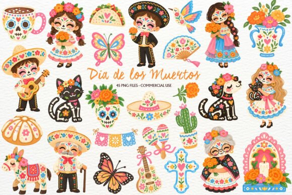 Dia De Los Muertos Clipart Halloween PNG