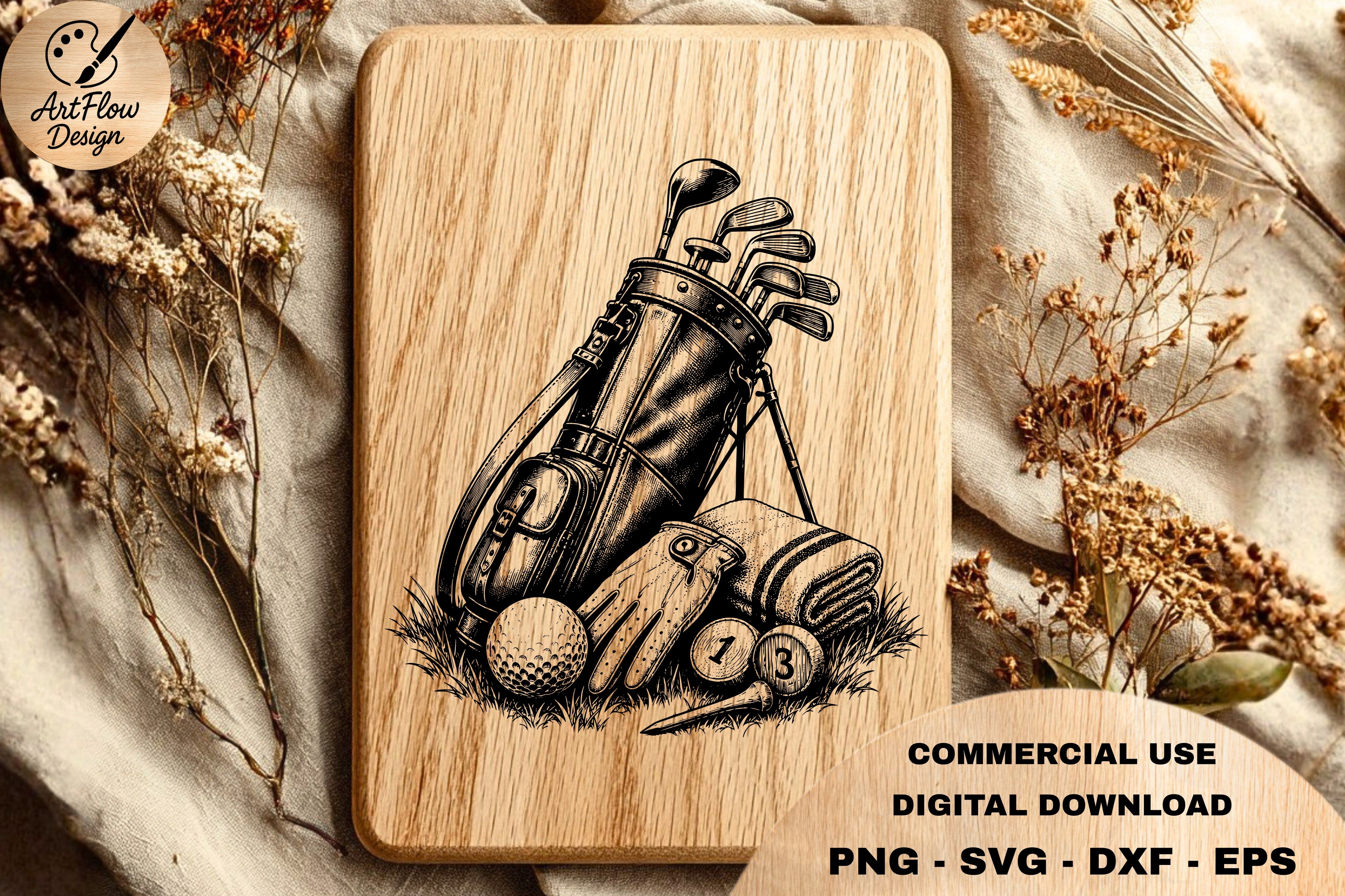 Golf Bag SVG · Creative Fabrica