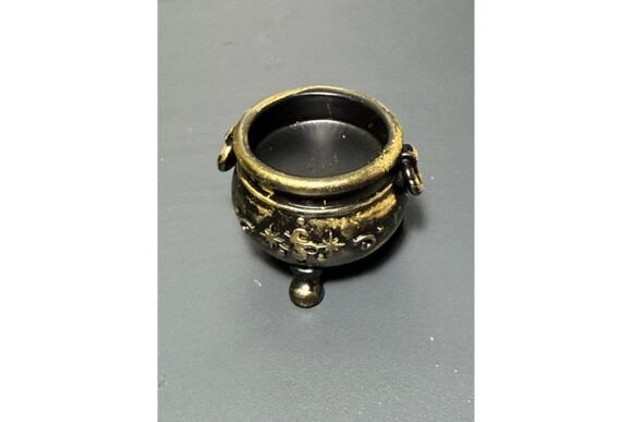 Miniature Halloween Witch Set - STL 3D Print Files: Celestial Cauldron & Witch Legs - Image 1