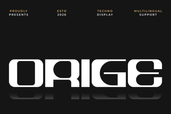 Orige Display Font By Artiveko