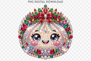 Pearl Rhinestone Christmas Dumpling PNG Graphic by shc · Creative Fabrica