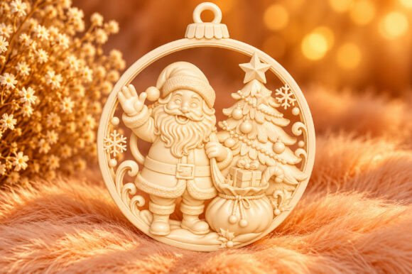 Elegant Snowflake Christmas Ornament STL – 9 Printable 3D Designs - Image 15