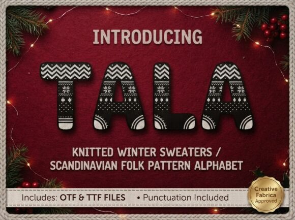 Tala Decorative Font By lawboomer