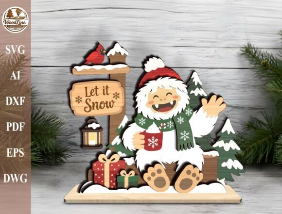 Christmas Layered Laser Cut File Svg laser cut file