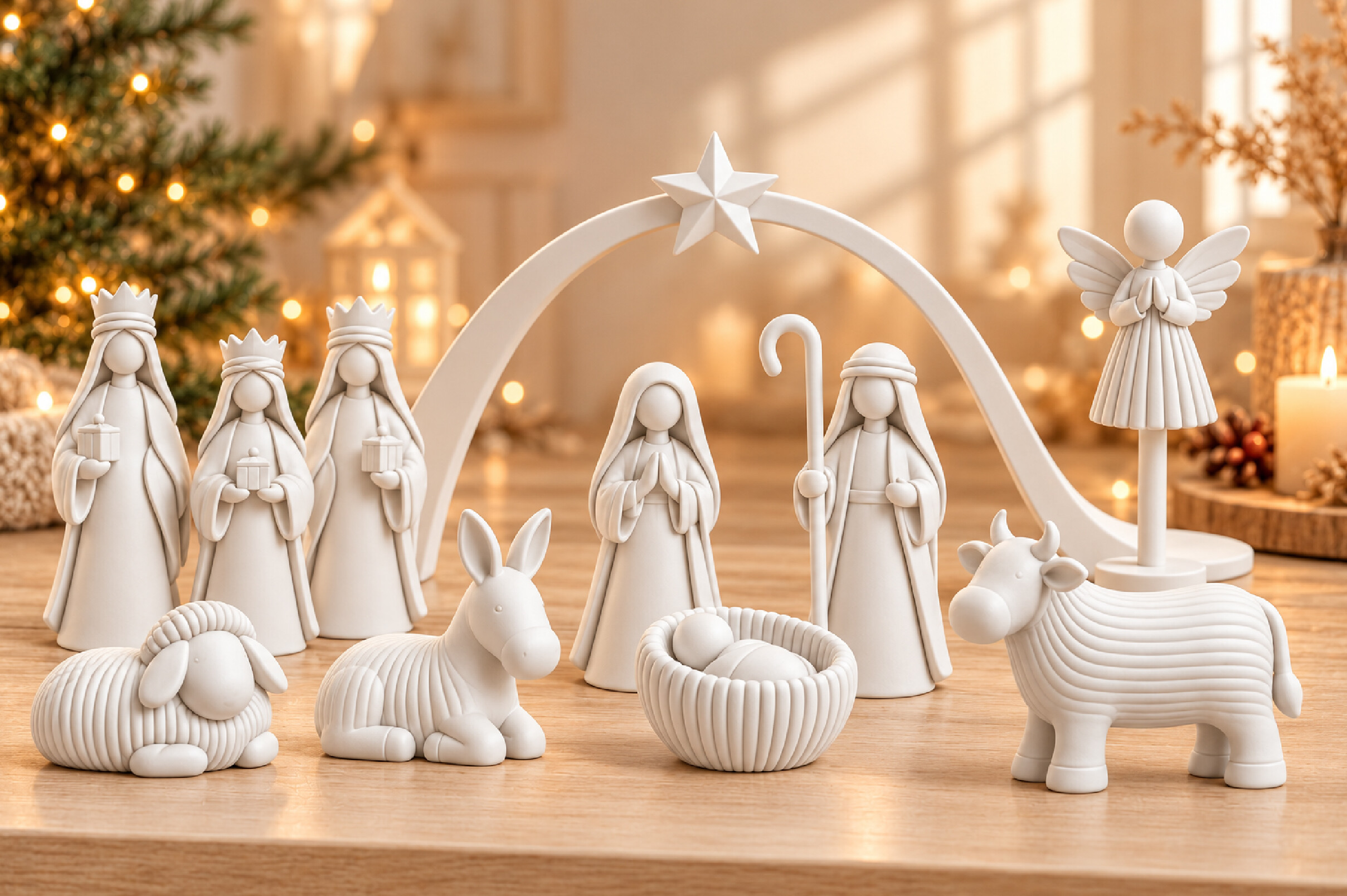 Christmas Nativity Scene STL Bundle – 3D Printable Holy Family Figurines - Image 4