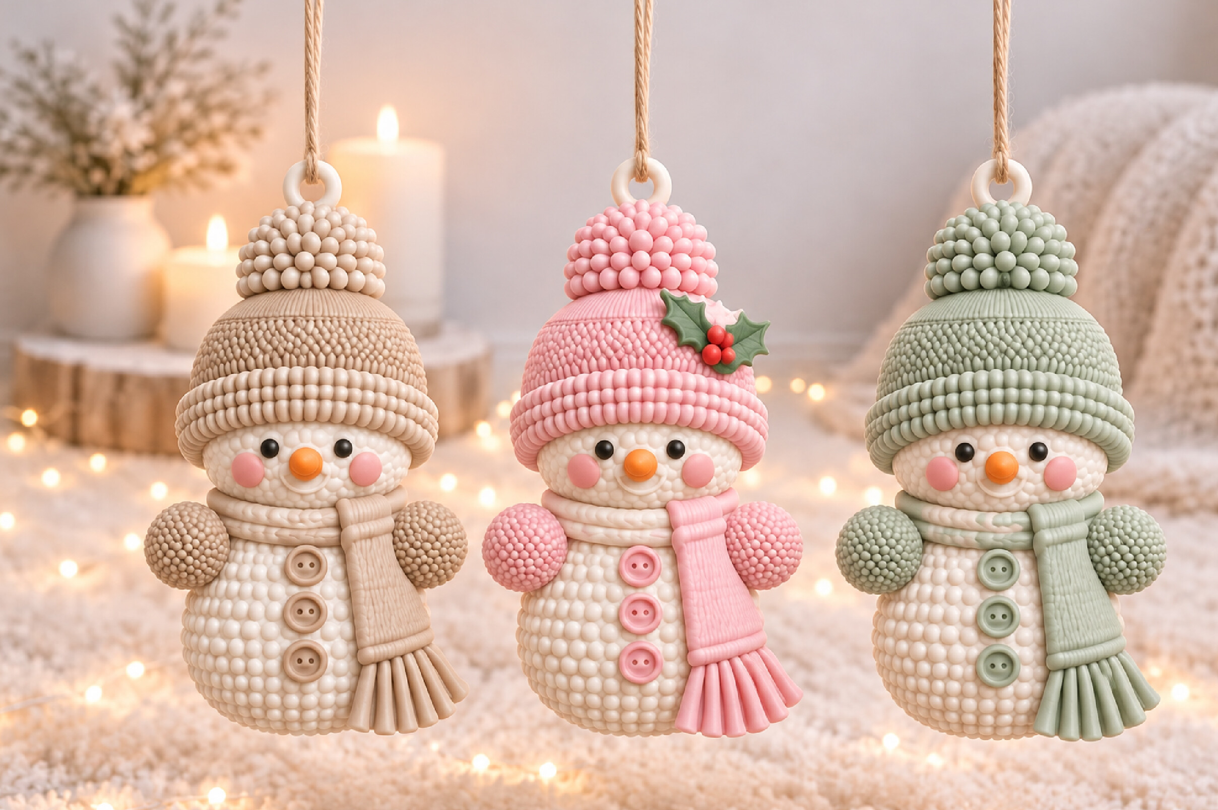 Christmas Snowman Ornament STL – Cute 3D Printable Holiday Decor - Image 5