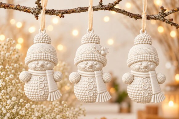 Christmas Snowman Ornament STL – Cute 3D Printable Holiday Decor - Image 4