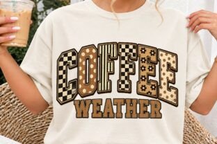 Coffee Weather PNG Retro Shirt
