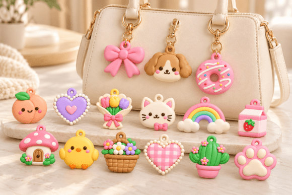 Cute Kawaii Keychain Charms STL – 15 3D Printable Charms - Image 2