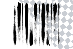 Gpu Vertical Ink Brush Vertical Stripe Overlays Graphic by Hamees Store · Creative ...