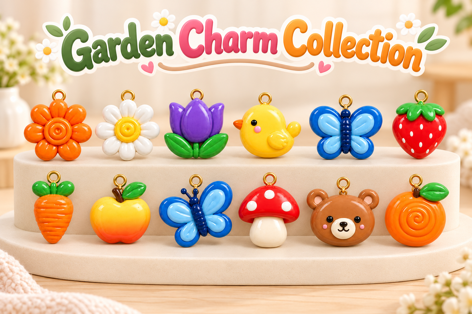 Garden Keychain Charms STL Collection | 12 3D Printable Designs - Image 6