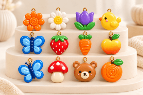 Garden Keychain Charms STL Collection | 12 3D Printable Designs - Image 5