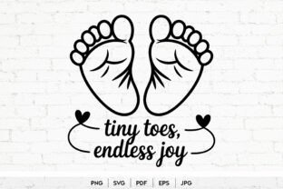 Tiny Toes Endless Joy SVG Graphic by rsbrandingbd · Creative Fabrica