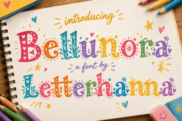 Bellunora Display Font By letterhanna