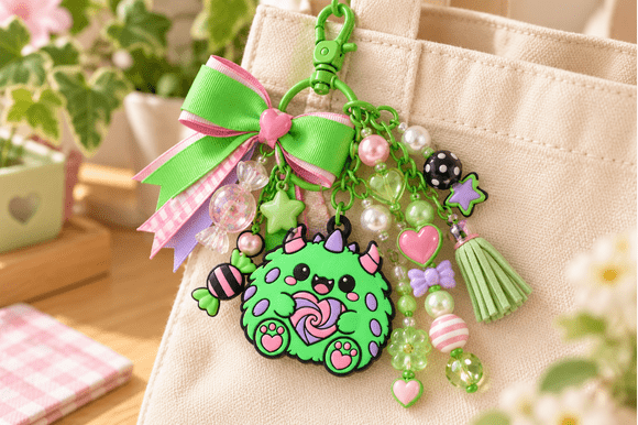 Chubby Candy Monster Charms – 10 Kawaii 3MF Files for 3D Printing - Image 4