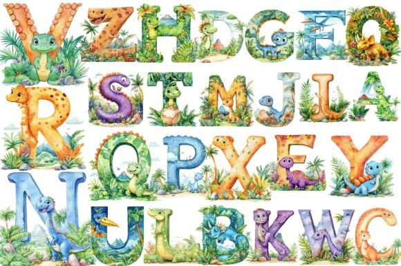 Decorative Letters Clipart Graphic by Masterking420 · Creative Fabrica