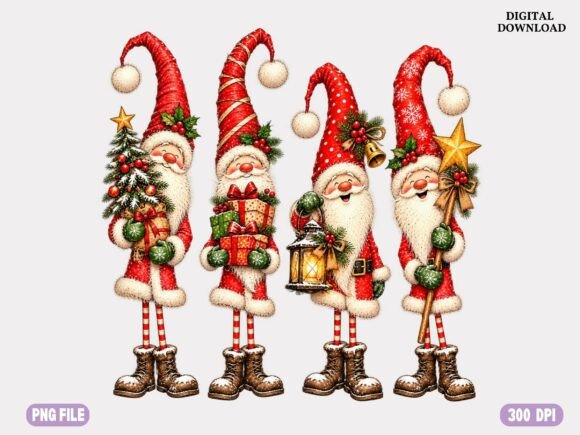 Christmas Gnome PNG, Whimsical Holiday